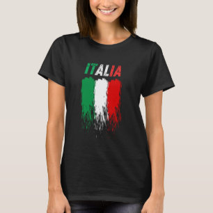 Italienische Flaggenstolz Tragen Sie Ihre Farben L T-Shirt