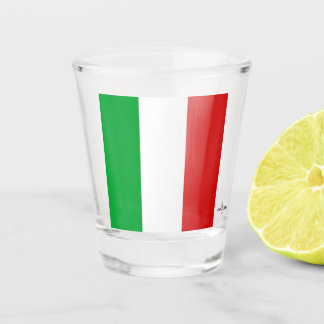 Italienische FlaggeShot-Glas Schnapsglas