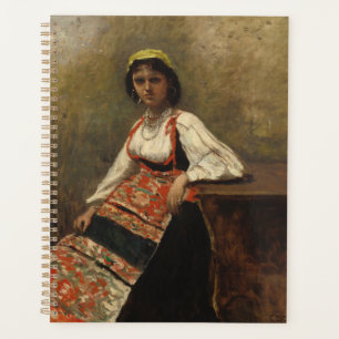 Italienische Frau (La Morieri) von Corot Planer