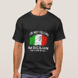 Italienische Frauen Flagge I m Nicht schreien Ich T-Shirt