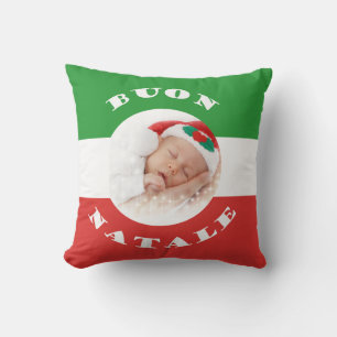 Italienische frohe Weihnachten Buon Natale mit Kissen