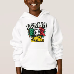 Italienische Fußballleidenschaft - Fahne Forza Azz Hoodie