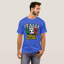 Italienische Fußballleidenschaft - Fahne Forza Azz