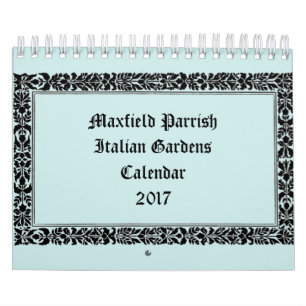 Italienische Gärten durch Maxfield Parrish Kalender