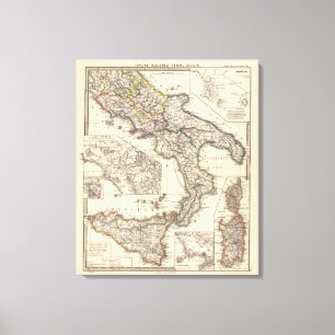 Italienische Gebiete III, Sizilien Leinwanddruck