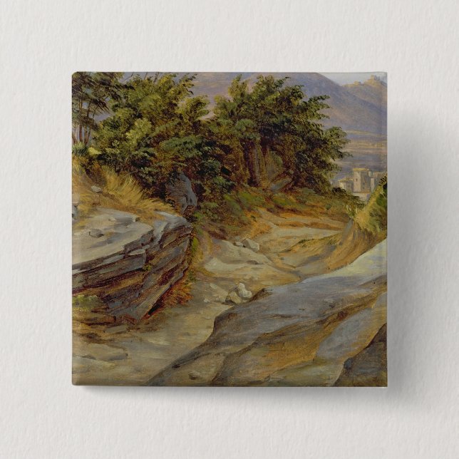 Italienische Gebirgslandschaft, c.1824 Button (Vorderseite)