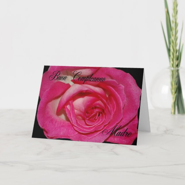 Italienische Geburtskarte für Mutter Karte (Vorderseite)