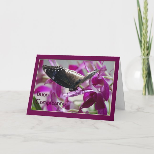 Italienische Geburtskarte Karte (Vorderseite)
