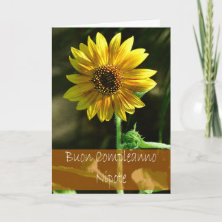 Italienische Geburtstags-Karten-FO-Nichte Karte