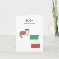 Italienische Geburtstagskarte - Buon-Ergänzung