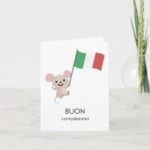 Italienische Geburtstagskarte - Buon-Ergänzung Karte