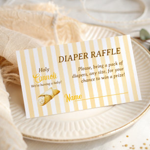 Italienische gelbe Schleife Cannoli Baby Shower Wi Begleitkarte