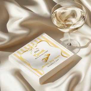 Italienische gelbe Schleife Heilige Cannoli Baby S Serviette