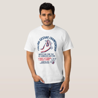 Italienische Gesten-Meisterschaft Lustiges T-Shirt