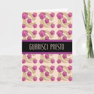 Italienische Get Well bald Quarisci Presto Fern Ka Karte