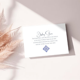 Italienische Gift-Registrierungskarte | Elegant Br Begleitkarte