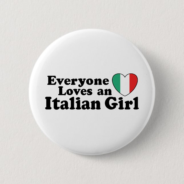 Italienische Girl Button (Vorderseite)