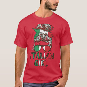 Italienische Girl Football Italien Mädchen Italien T-Shirt