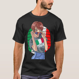 Italienische Girl Italia Flag Italien Pride Italia T-Shirt