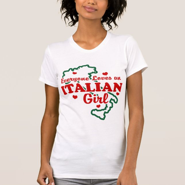 Italienische Girl T-Shirt (Vorderseite)