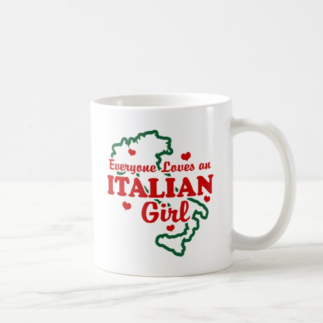 Italienische Girl Tasse (Rechts)