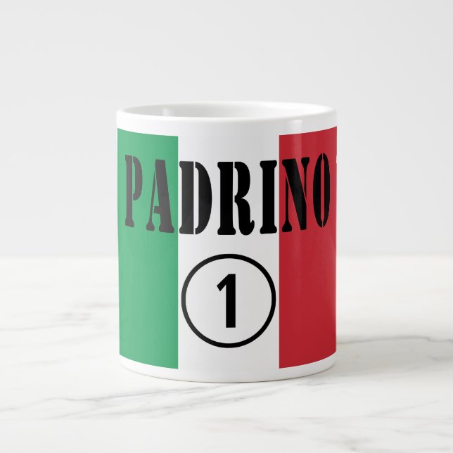 Italienische Godvaters: Padrino Numero Jumbo-Tasse (Vorderseite)