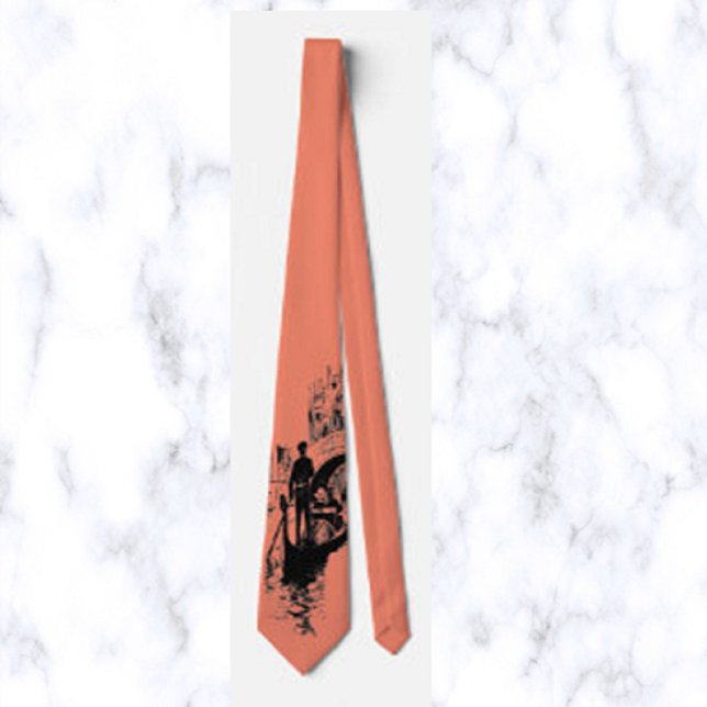 Italienische Gondel und Brücke Neck Tie Krawatte (Von Creator hochgeladen)