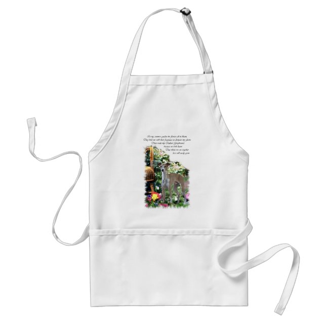Italienische Grauhound Kunstgeschenke Schürze (Vorne)