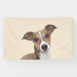 Italienische Grauhound-Malerei - Niedliche Origina Banner