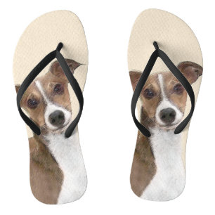 Italienische Grauhound Malerei - Niedliche Origina Flip Flops