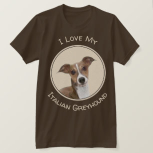 Italienische Grauhound Malerei - Niedliche Origina T-Shirt