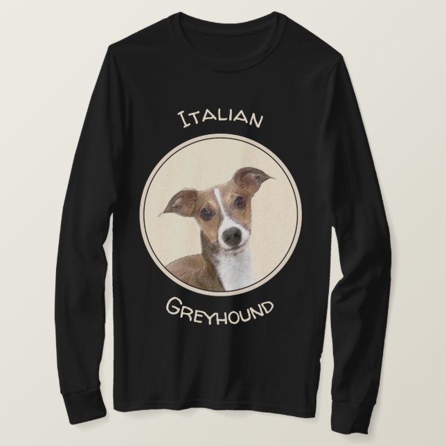Italienische Grauhound-Malerei - Niedliche Origina T-Shirt (Design vorne)