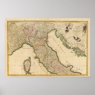 Italienische Grenzländer Poster