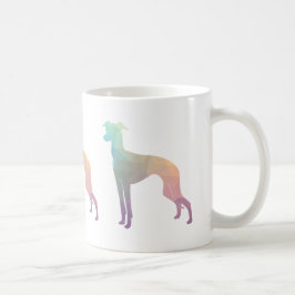 Italienische Greyhound Geo Pattern Silhouette - Pa Kaffeetasse