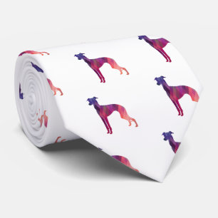 Italienische Greyhound Geo Pattern Silhouette - Ro Krawatte