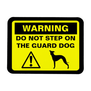 Italienische Greyhound Humore Guard Dog Warnung Magnet