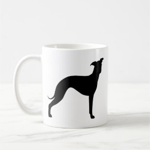 Italienische Greyhound Iggy Hund Silhouetten Kaffeetasse