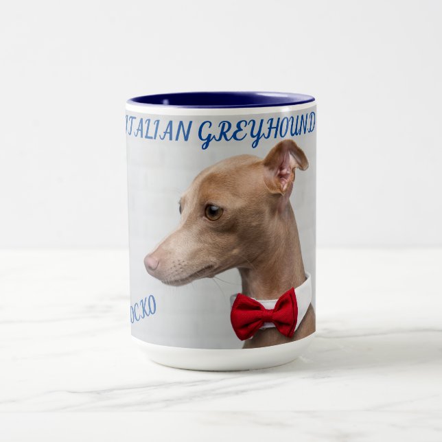 ITALIENISCHE GREYHOUND KOPIEREN ZWEI ZONNE-TASSE.  TASSE (Zentrum)