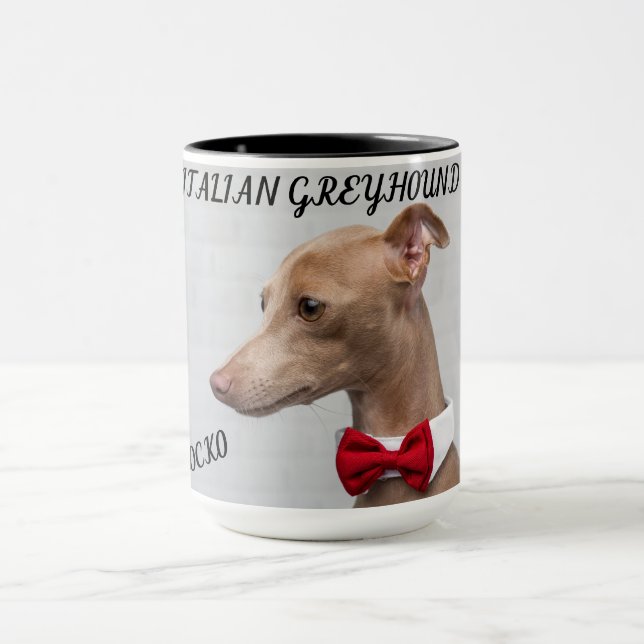ITALIENISCHE GREYHOUND KOPIEREN ZWEI ZONNE-TASSE.  TASSE (Zentrum)