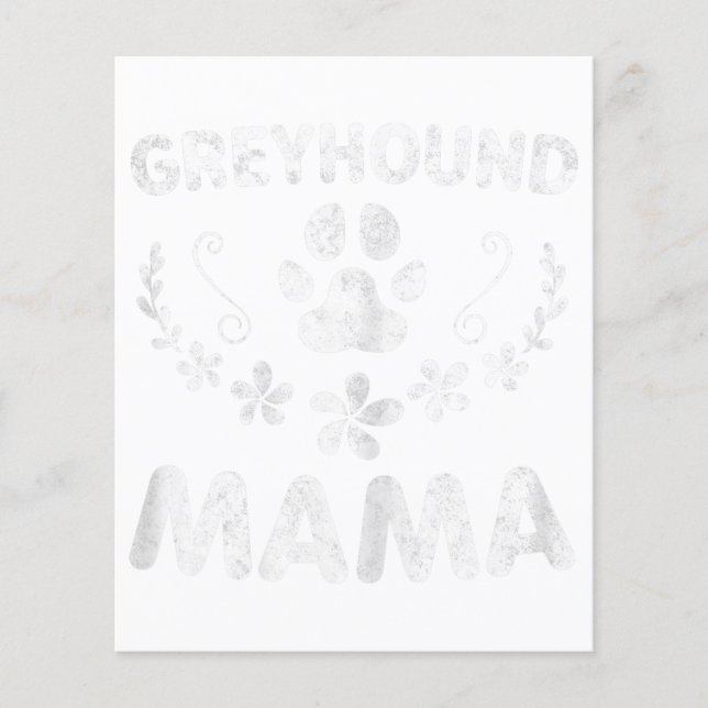 Italienische Greyhound Mama Funny Dog Mama Geschen Flyer (Vorne)