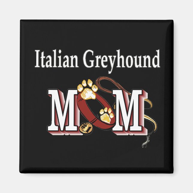 Italienische Greyhound-MAMA Magnet (Vorne)