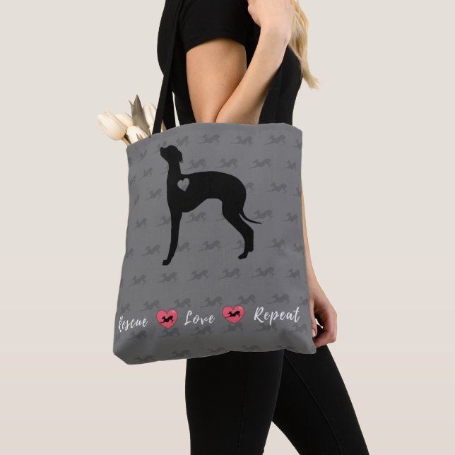 Italienische Greyhound Rescue Bag, Iggy. (Von Nahem)