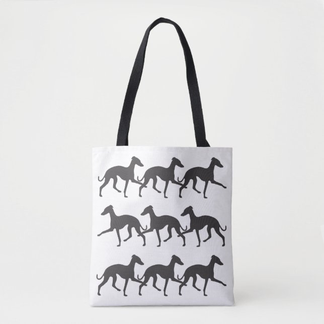 Italienische Greyhound-Silhouetten (Vorderseite)
