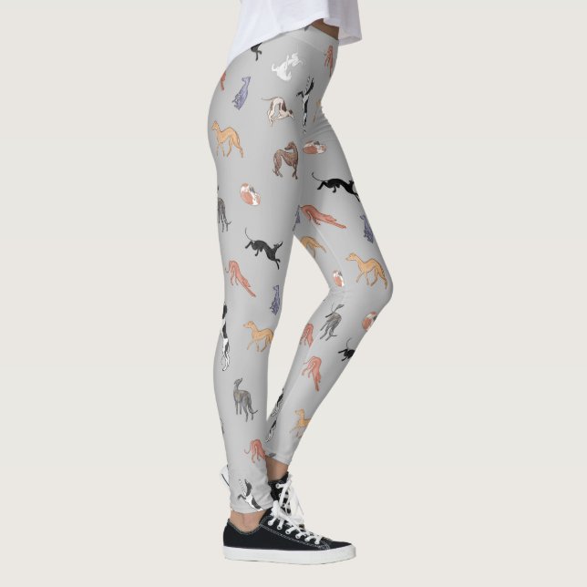 Italienische Greyhound Whippet Hound Hunde Leggings (Rechts)
