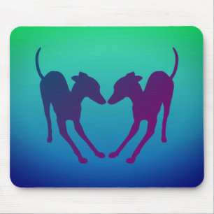 Italienische Greyhounds Playful IGs Mousepad