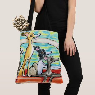  Italienische Greyhounds Road Trip