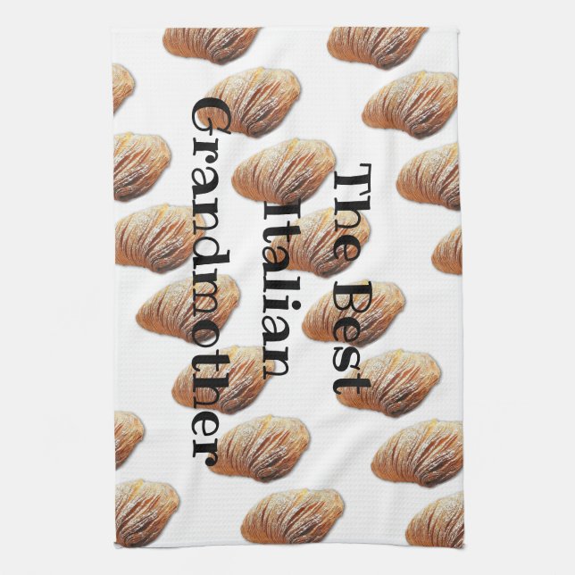 Italienische Großmutter - Küchenstoff Handtuch (Vertikal)