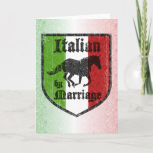 Italienische Grußkarte zur Hochzeit Karte