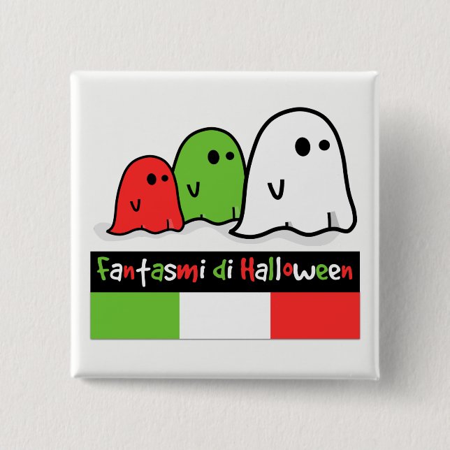 Italienische Halloween-Geister, Fantasmi di Hallow Button (Vorderseite)
