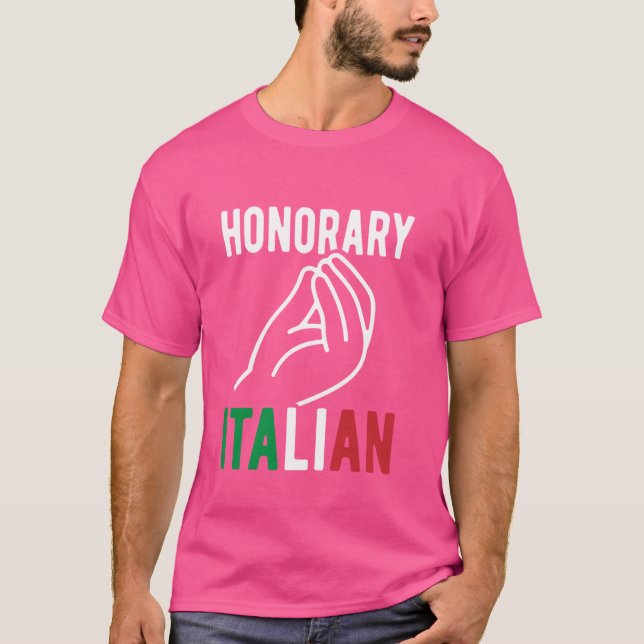Italienische Hand Funny Wedding Italienisch von Ma T-Shirt (Vorderseite)